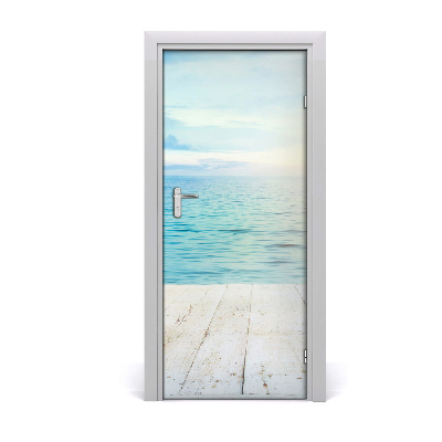 Door wallpaper Tropical beach