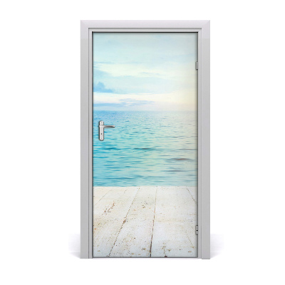 Door wallpaper Tropical beach