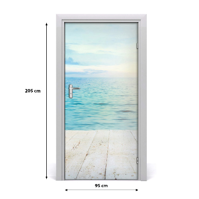 Door wallpaper Tropical beach