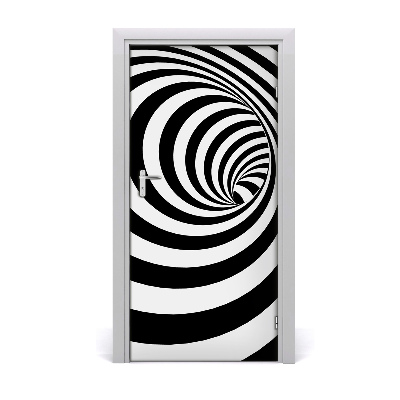 Self-adhesive door sticker Spiral with stripes