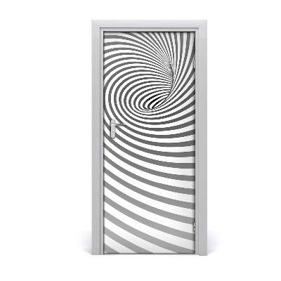 Self-adhesive door sticker Spiral with stripes