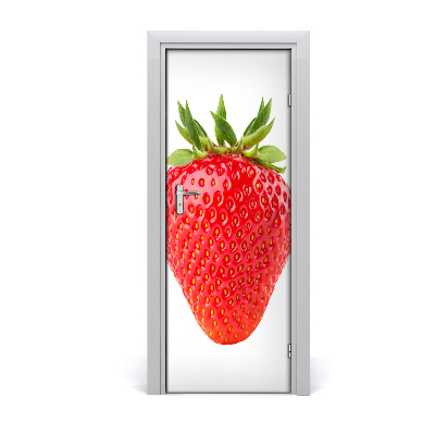 Self-adhesive door sticker Strawberry