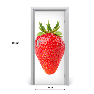 Self-adhesive door sticker Strawberry