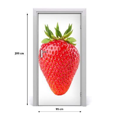 Self-adhesive door sticker Strawberry