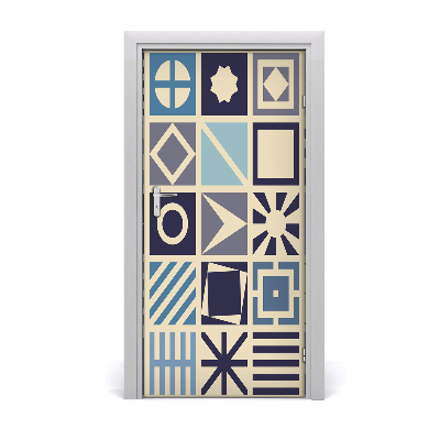 Door wallpaper Geometric background