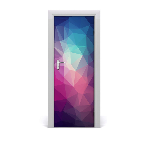 Self-adhesive door sticker Abstraction background