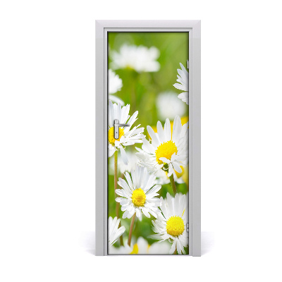 Self-adhesive door sticker Daisies