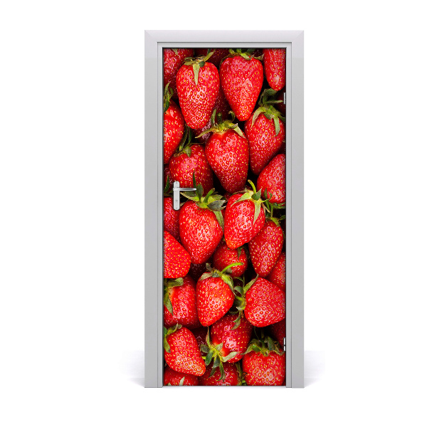 Self-adhesive door sticker Strawberries