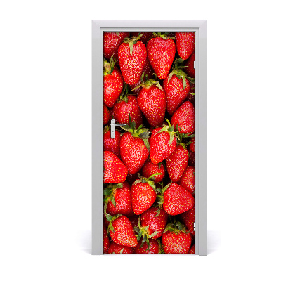 Self-adhesive door sticker Strawberries