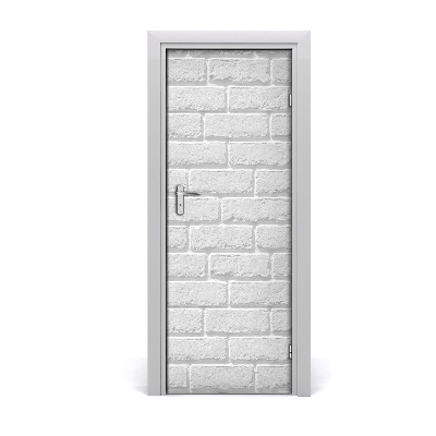 Door wallpaper Brick wall