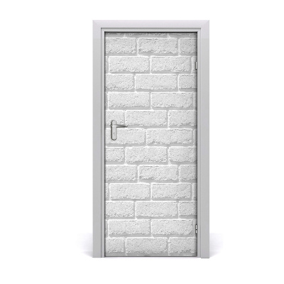 Door wallpaper Brick wall