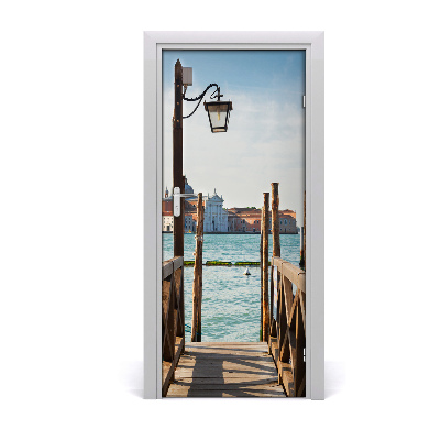 Self-adhesive door wallpaper Venice italy