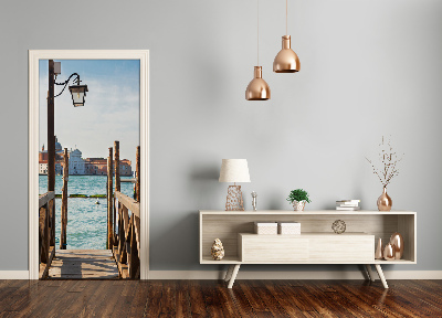 Self-adhesive door wallpaper Venice italy