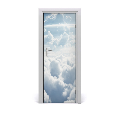 Door wallpaper Flight over the clouds