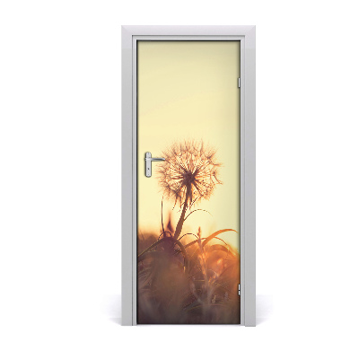 Self-adhesive door sticker Dandelion