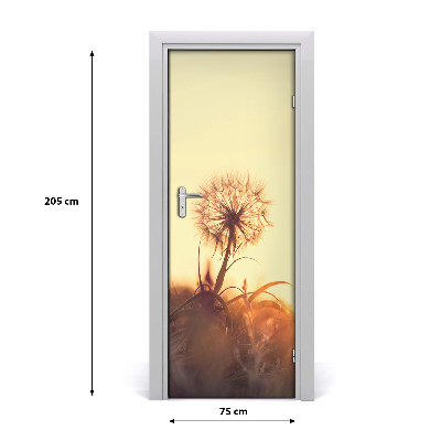 Self-adhesive door sticker Dandelion