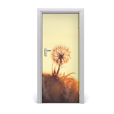 Self-adhesive door sticker Dandelion