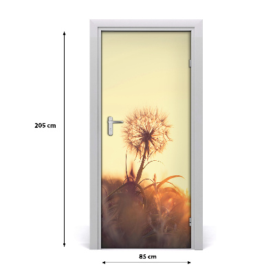 Self-adhesive door sticker Dandelion