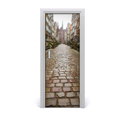 Self-adhesive door wallpaper Gdansk poland