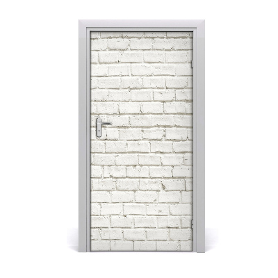 Door wallpaper Brick wall