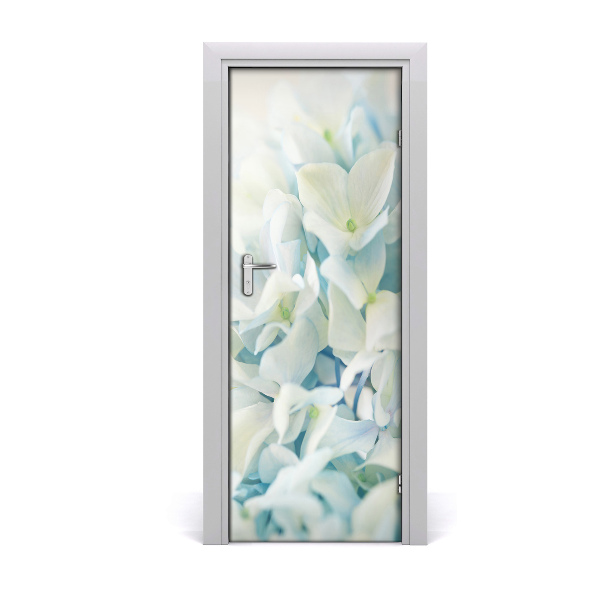 Self-adhesive door sticker Hydrangea flower