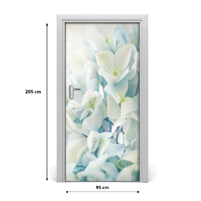 Self-adhesive door sticker Hydrangea flower