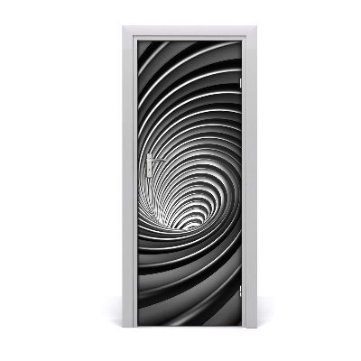 Self-adhesive door sticker Swirl abstraction