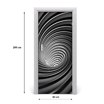 Self-adhesive door sticker Swirl abstraction