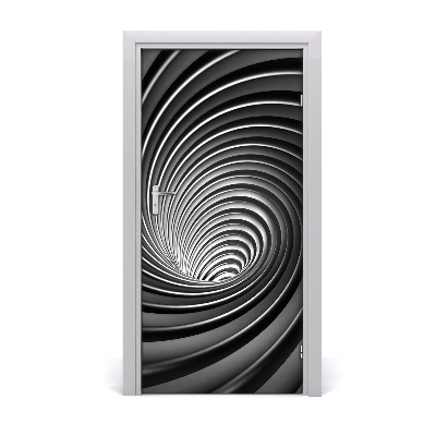 Self-adhesive door sticker Swirl abstraction