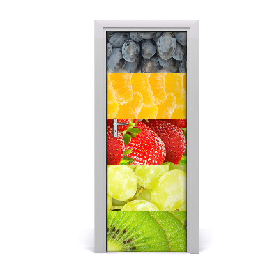 Self-adhesive door sticker Fruits