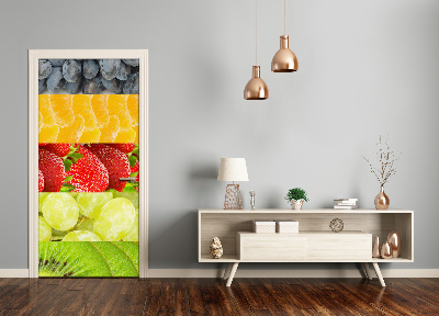 Self-adhesive door sticker Fruits