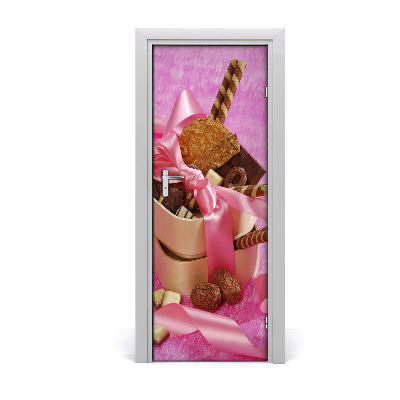 Self-adhesive door sticker Sweets