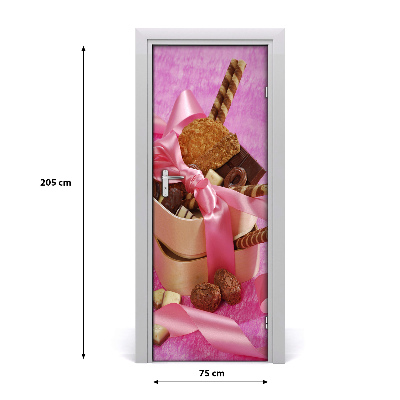 Self-adhesive door sticker Sweets