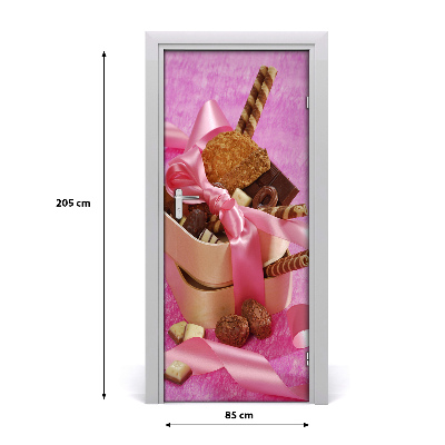 Self-adhesive door sticker Sweets