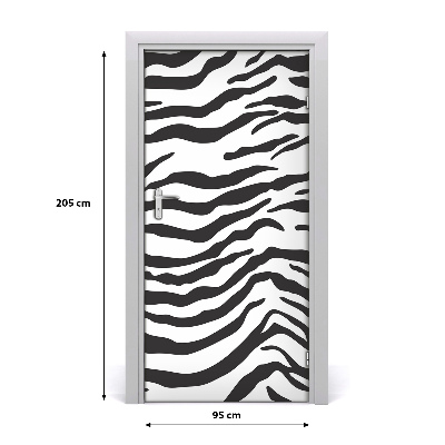 Door wallpaper For home zebra background