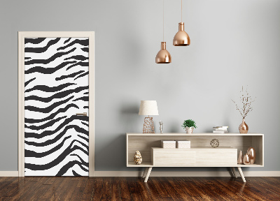 Door wallpaper For home zebra background