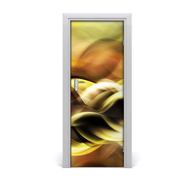 Self-adhesive door sticker Golden light