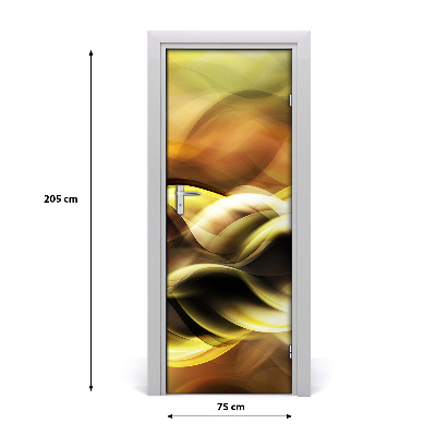 Self-adhesive door sticker Golden light