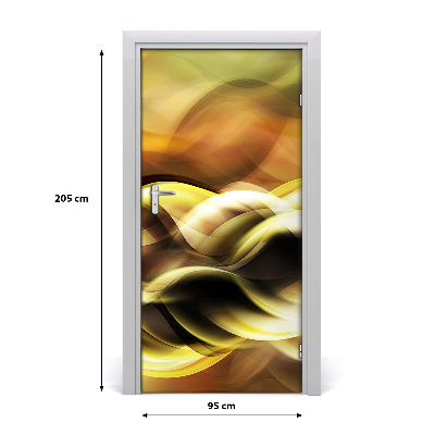 Self-adhesive door sticker Golden light