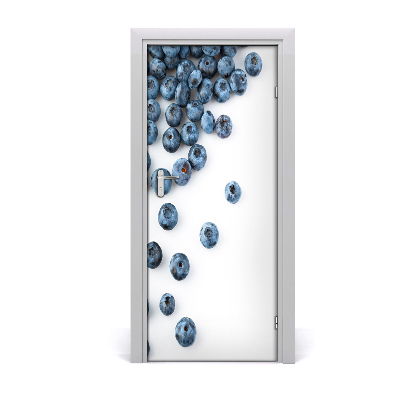 Self-adhesive door sticker Blueberries