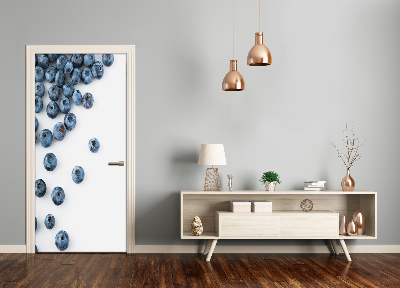 Self-adhesive door sticker Blueberries