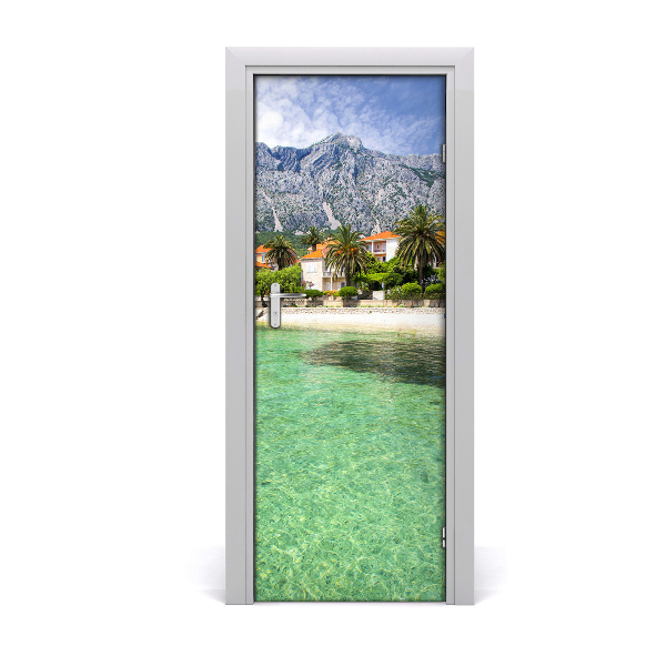 Door wallpaper Beach in croatia