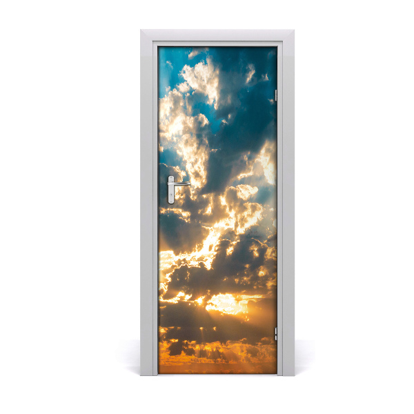 Door wallpaper Clouds in the sky