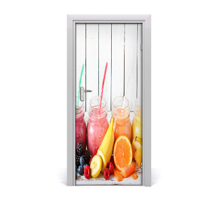 Self-adhesive door sticker Colorful cocktails