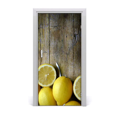 Self-adhesive door sticker Lemons