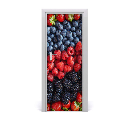 Self-adhesive door sticker Forest fruits