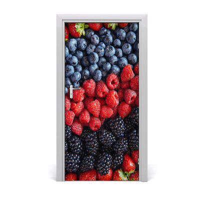 Self-adhesive door sticker Forest fruits