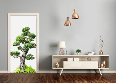 Self-adhesive door sticker Bonsai tree