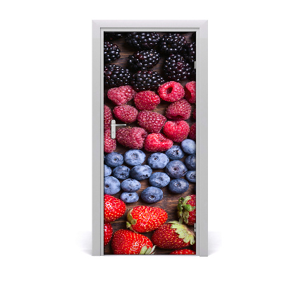 Self-adhesive door sticker Forest fruits