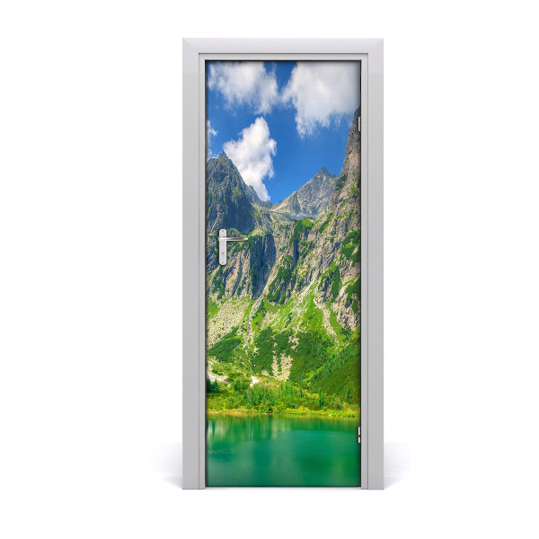 Door wallpaper Lake in the mountains